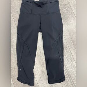 Lululemon Athletica Black Leggings with Zipper Pocket